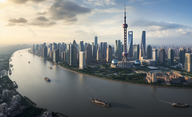 北外滩黄浦江日落都市江景多云的天空实拍摄影图,高清,摄影图,摄影图片,图片大全,摄影图免费下载